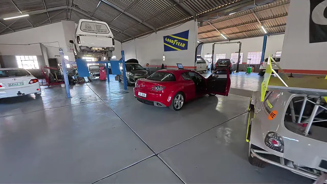 Vehicle lifts and service bays inside R-Tech